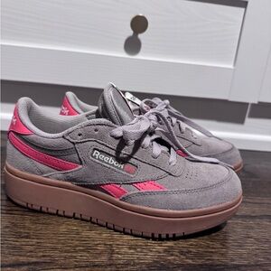 Reebok Pink and tuape Platform Sneakers
